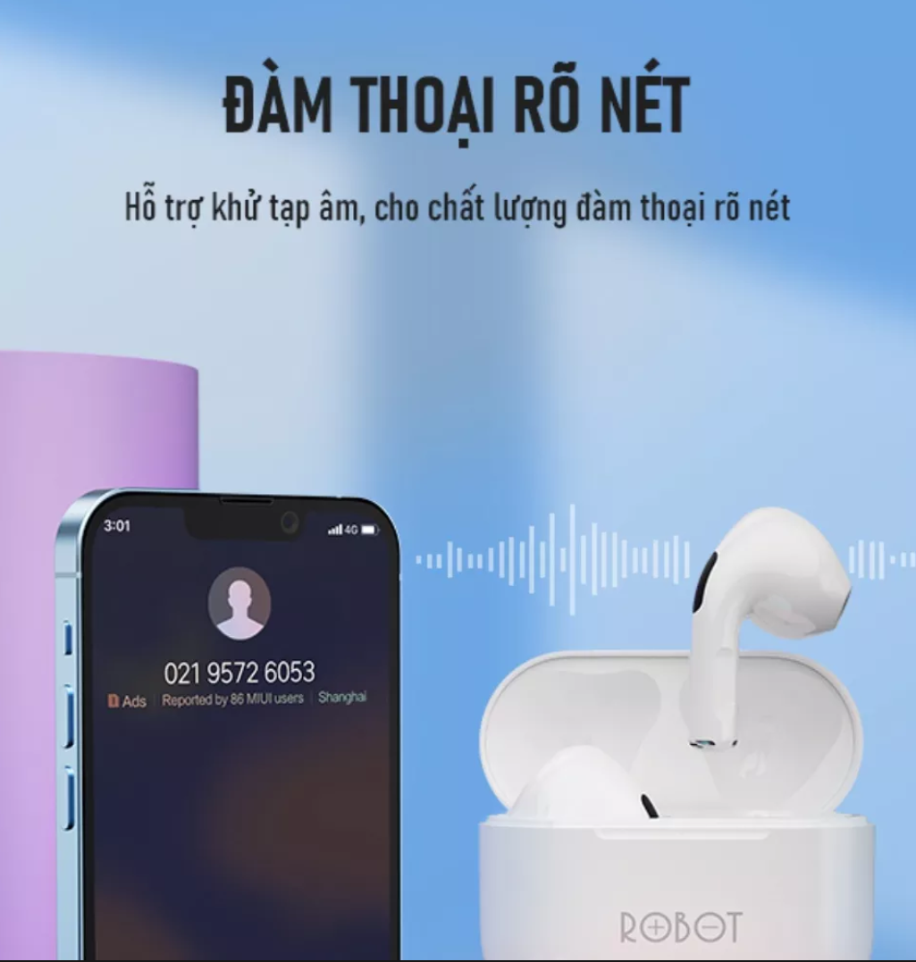 Tai Nghe Bluetooth TWS ROBOT T50