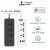 Ổ Cắm Điện Đa Năng Thông Minh Jiashi 3 Cổng USB Sạc Nhanh 5V-2.1A Công Suất 2500W Nhựa PP Chống Cháy Dây Nối 1,8M OCD04